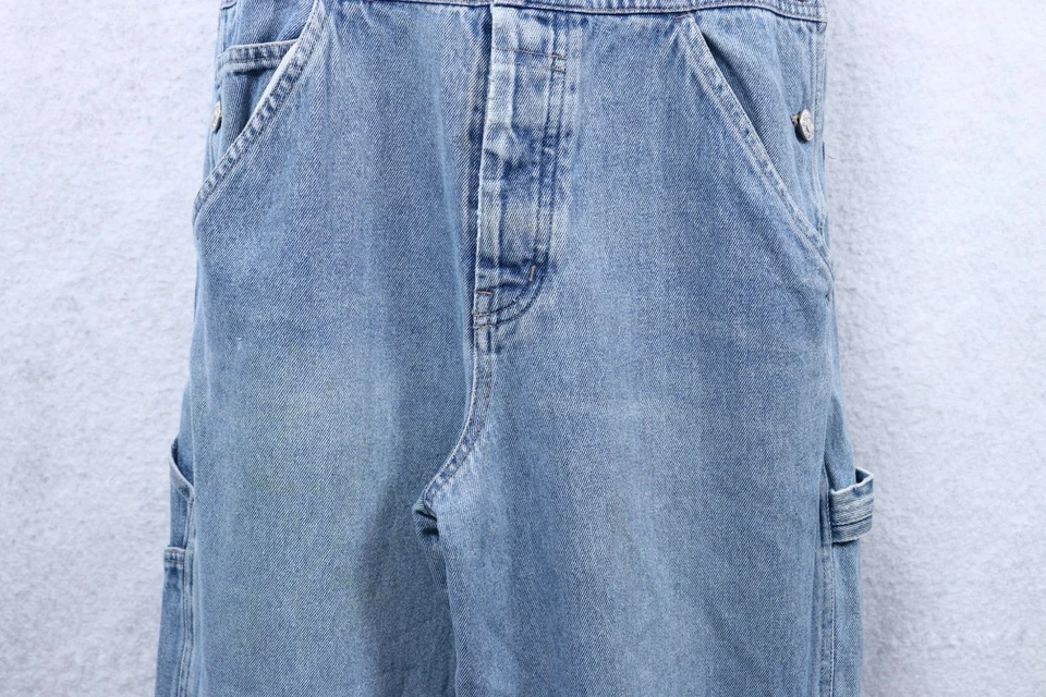 Женский комбинезон из джинсовой ткани Old Navy средний (32x28) легкий вареный гранж винтажный 90-е - Изображение 3 из 4