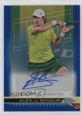 2024 Topps Chrome I Blue Refractor 69/250 Alex de Minaur #TCA-ADM Auto 10no