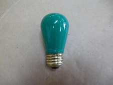 6 Pack Of Duro-Test 11 Watt S14 Ceramic Green Long Life Light Bulbs USA Made