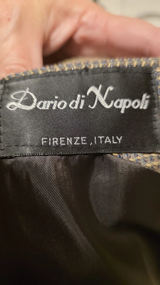 Dario Di Napoli Suit Jacket Blazer Wool Firenze Italy 48L Preppy Wedding Holiday - Image 3 of 4