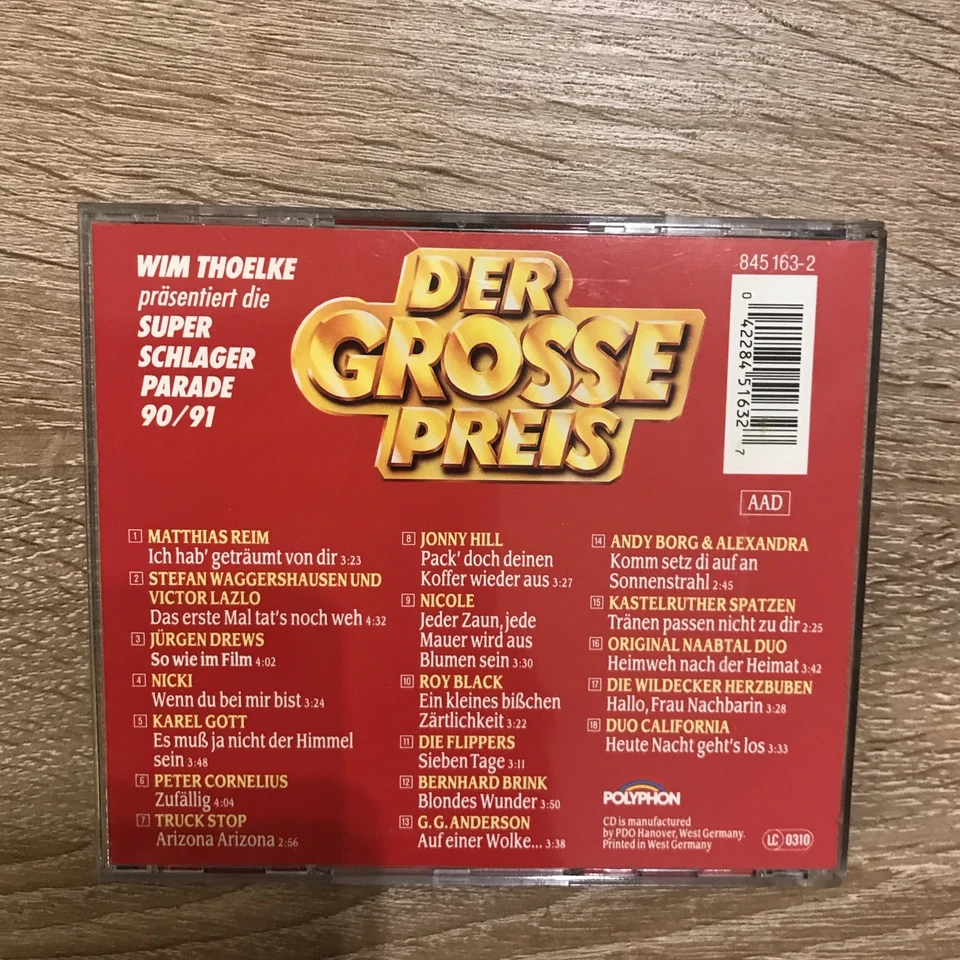 Der Große Preis 90/91 von Der grosse Preis 90/91-Super Sch..| CD | Zustand gut B - Bild 3 von 3