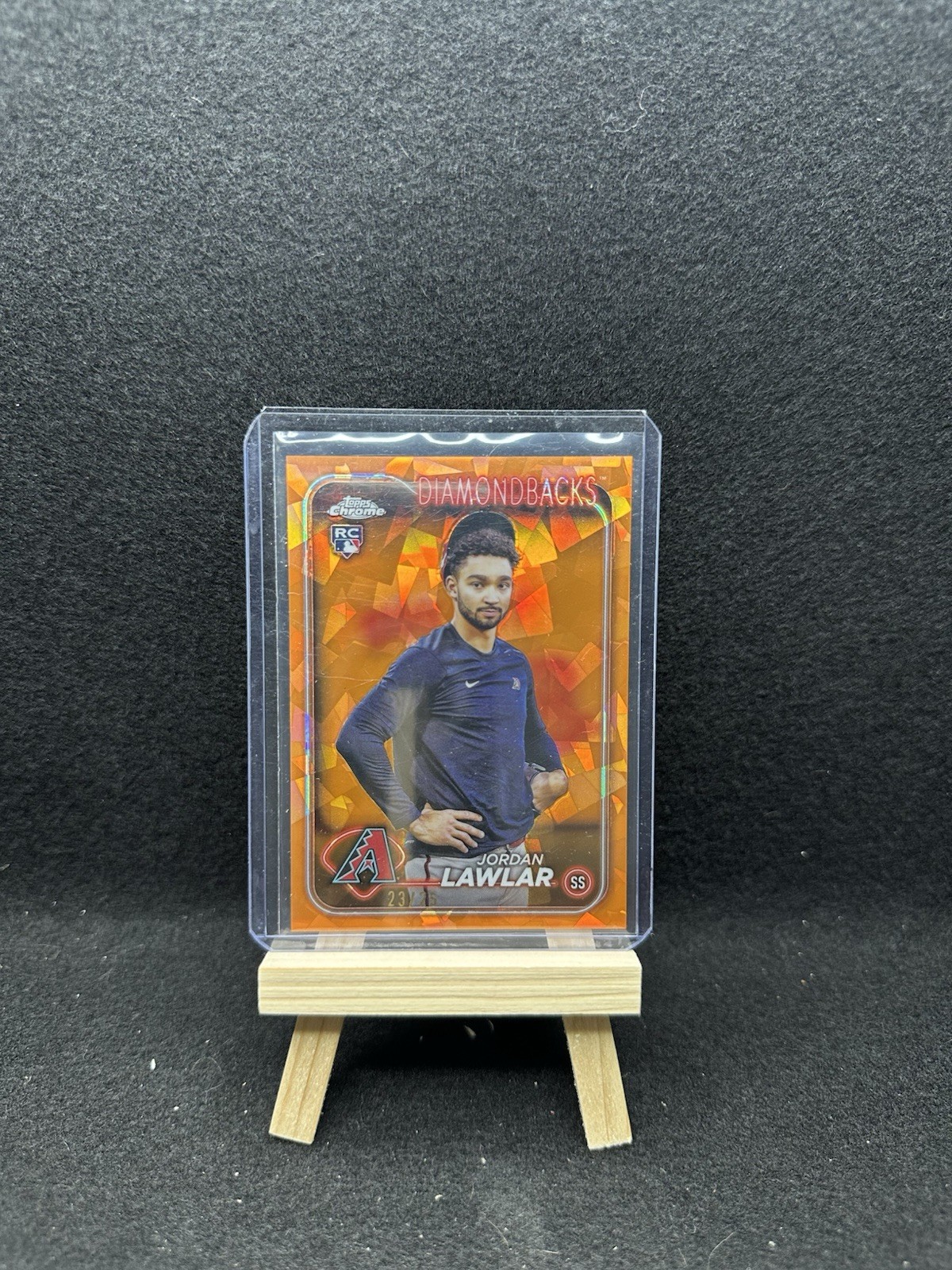 2024 Topps Chrome Sapphire JORDAN LAWLAR Rookie Variation Orange #/25 SSP