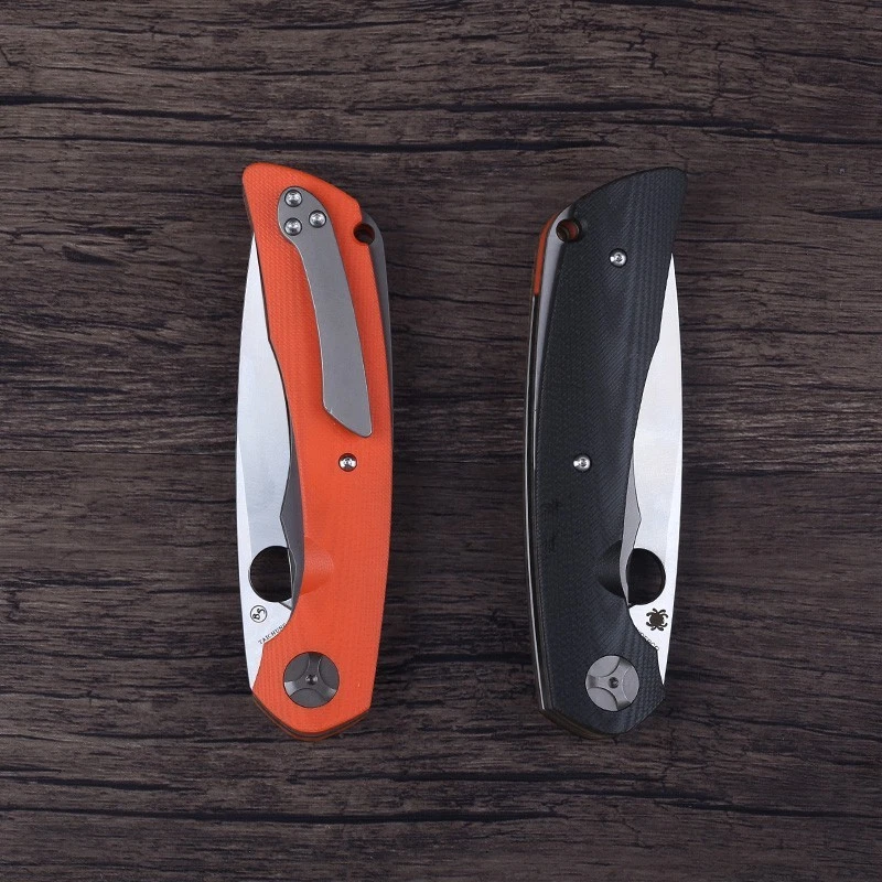 Cuchillo de Bolsillo C239 Grande Resistente Subvertido Naranja Caza Exterior Camping Us Foto 3 de 4