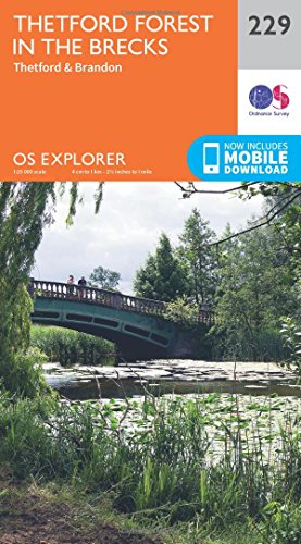 Thetford Forest in the Brecks Map | Thetford & Brandon |... - Ordnance Survey