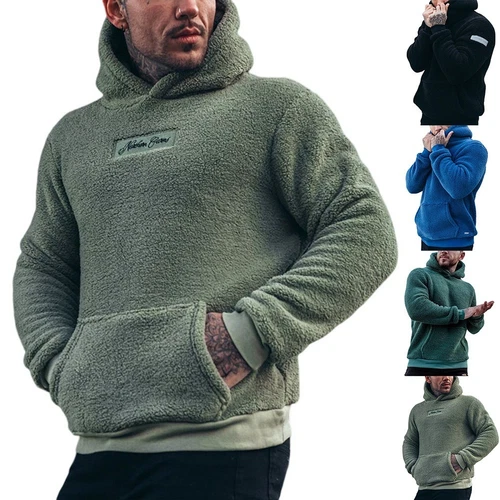 SACAI Felpa con cappuccio uomo peluche tempo libero design elegante con comoda tasca frontale