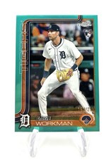 2025 Topps Chrome Update Gage Workman Teal Refractors #/299