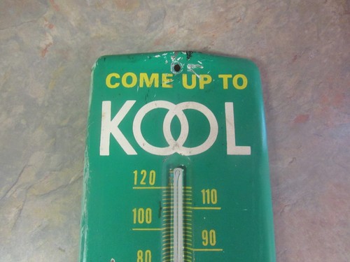 VINTAGE KOOL CIGARETTES METAL THERMOMETER SIGN - Picture 2 of 9