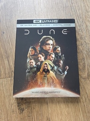 DUNE (4K ULTRA HD + BLU-RAY + DIGITAL + SLIPCOVER)  FACTORY SEALED  