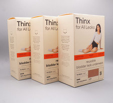 Thinx Reusable Period Underwear-Size Small-Light Absorbency-3 Pack Brown