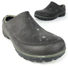 Bogs Sauvie Clogs Waterproof Slip-On Rain Boots Black Men's Shoes Size 8 Low