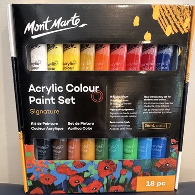 BRAND NEW, unopened: Mont Marte Colour Paint Set 18pc 36mL Multicolor