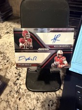 2025 Panini PRIZM BLACK Dylan Raiola / Keelon Russell 🔥DUAL AUTO NFL DRAFT🔥