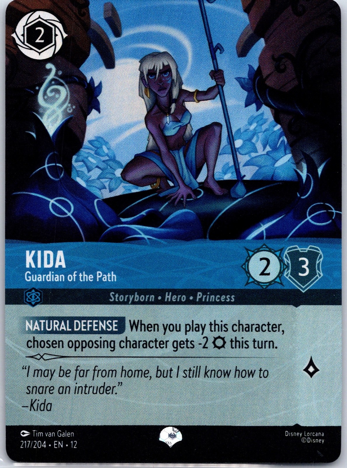 Kida - Guardian of the Path (Epic) Holo Epic Wilds Unknown 217/204 NM