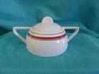 Studio Nova Regatta Sugar Bowl Art Deco MCM retro-red blue black stripe m2807 — photo 1
