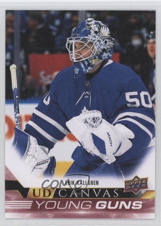 2022-23 Upper Deck Series 1 UD Canvas Young Guns Erik Kallgren #C106 0t02