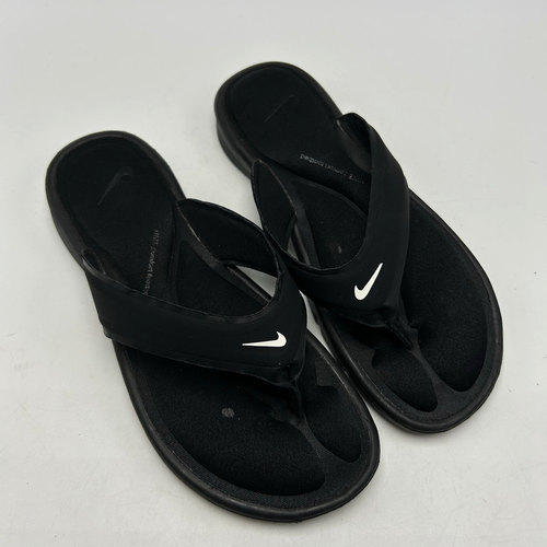 Nike Sandali Donna 7 Ultra Comfort Plantare 882697-001 Tanga Nero Casual Leggi