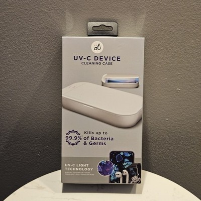 Lomi UV-C Sanitizer Phone Cleaning Kit Kills 99.9% Of Bacteria & Viruses White