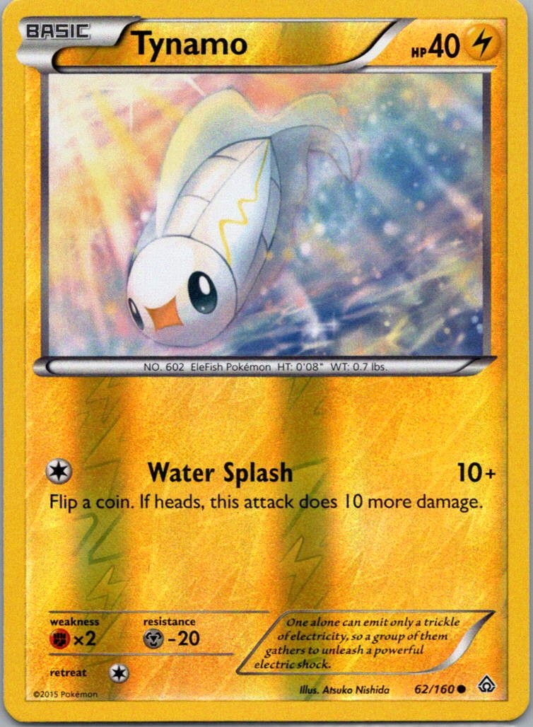 Pokemon TCG Tynamo 62/160 Primal Clash Rev Holo NM