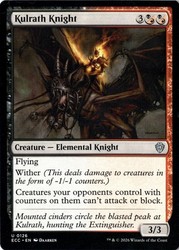 Kulrath Knight #126 Commander: Lorwyn Eclipsed NM Uncommon MTG