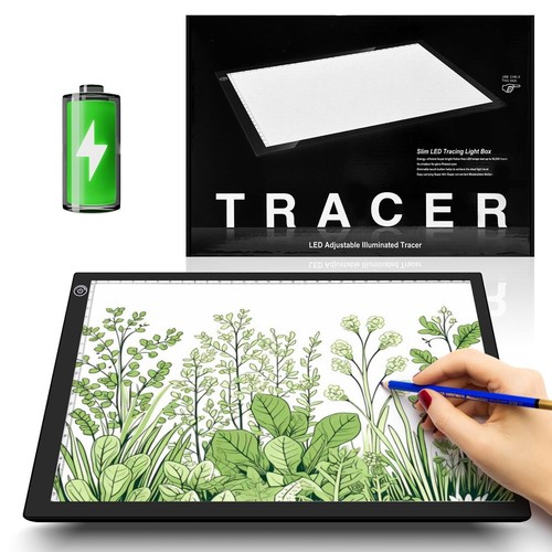 Rechargeable A4 Light Drawing Board, Lithium Battery Powered Light Pad, Adjus...