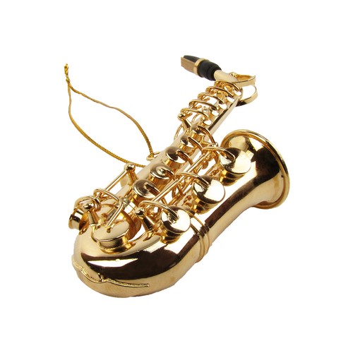 Saxofón miniatura instrumento musical banda de jazz/músico/instructor de música regalo - Imagen 2 de 3