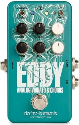 EHX Electro-Harmonix Eddy Analog Vibrato Effects Pedal