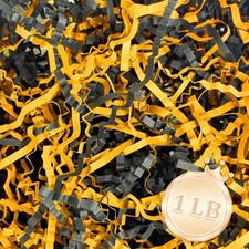 1 LB Crinkle Cut Paper Shred Filler for Gift Wrapping Basket Fillers Black