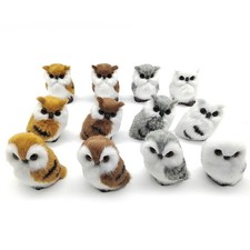 Simulation Owl Exquisite Ornament Cute Lovely Furry Home Decoration Ornament