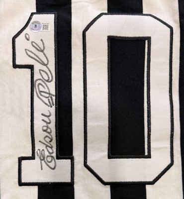 Brazil Pele Signed Santos Soccer Jersey Full Name 