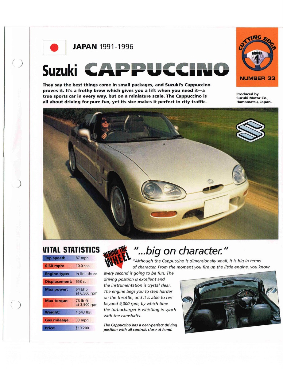 SUZUKI Cappuccinoサービスマニュアル整備No.1 E-EA11R 2025年最新】カプチーノ サービスマニュアルの人気アイテム