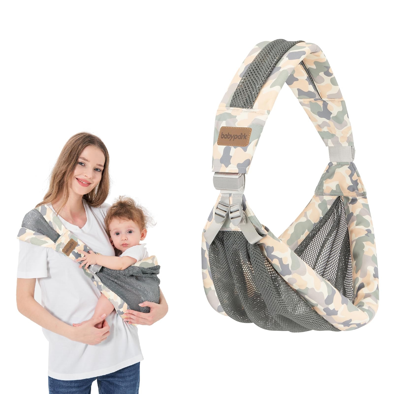 Adjustable Shoulder Baby Carrier for Infant, Lightweight Breathable Mesh Baby...