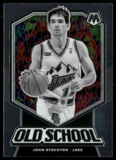 John Stockton 2019-20 Panini Mosaic Old School #5 Utah Jazz