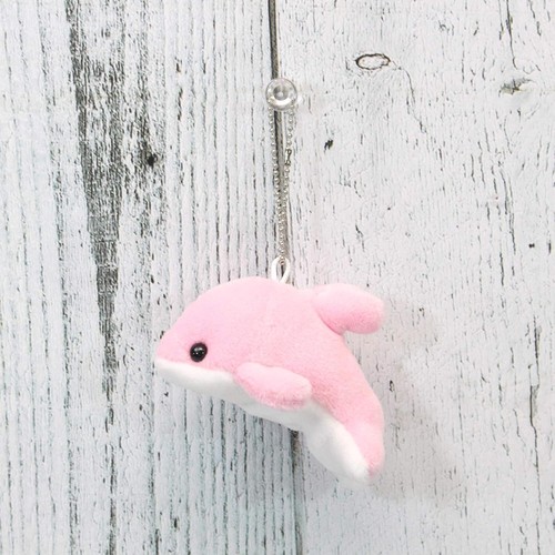 Plush toy, creature, SEA can seal, polyester, 4 cm, key ring, dolphin, pink - Picture 4 of 6