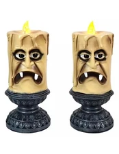 SPOOKY TRANSPAC FLAMELESS CANDLE SET  (BRAND NEW)