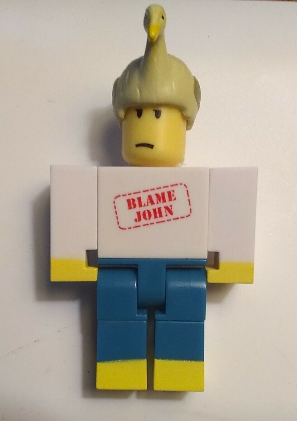 ROBLOX Shedletsky Blame John Series 1 Figure with Bird Hat & Chicken Leg No  Code