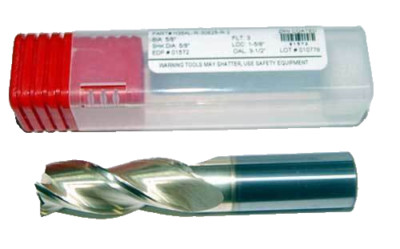 Helical 5/8'' 3 FLT ZrN Carbide High Perf. End Mill- for Aluminum,Non-Ferrous