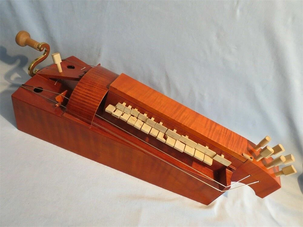 Hand Made 6 strings 24 keys Hurdy Gurdy Maple wood 1