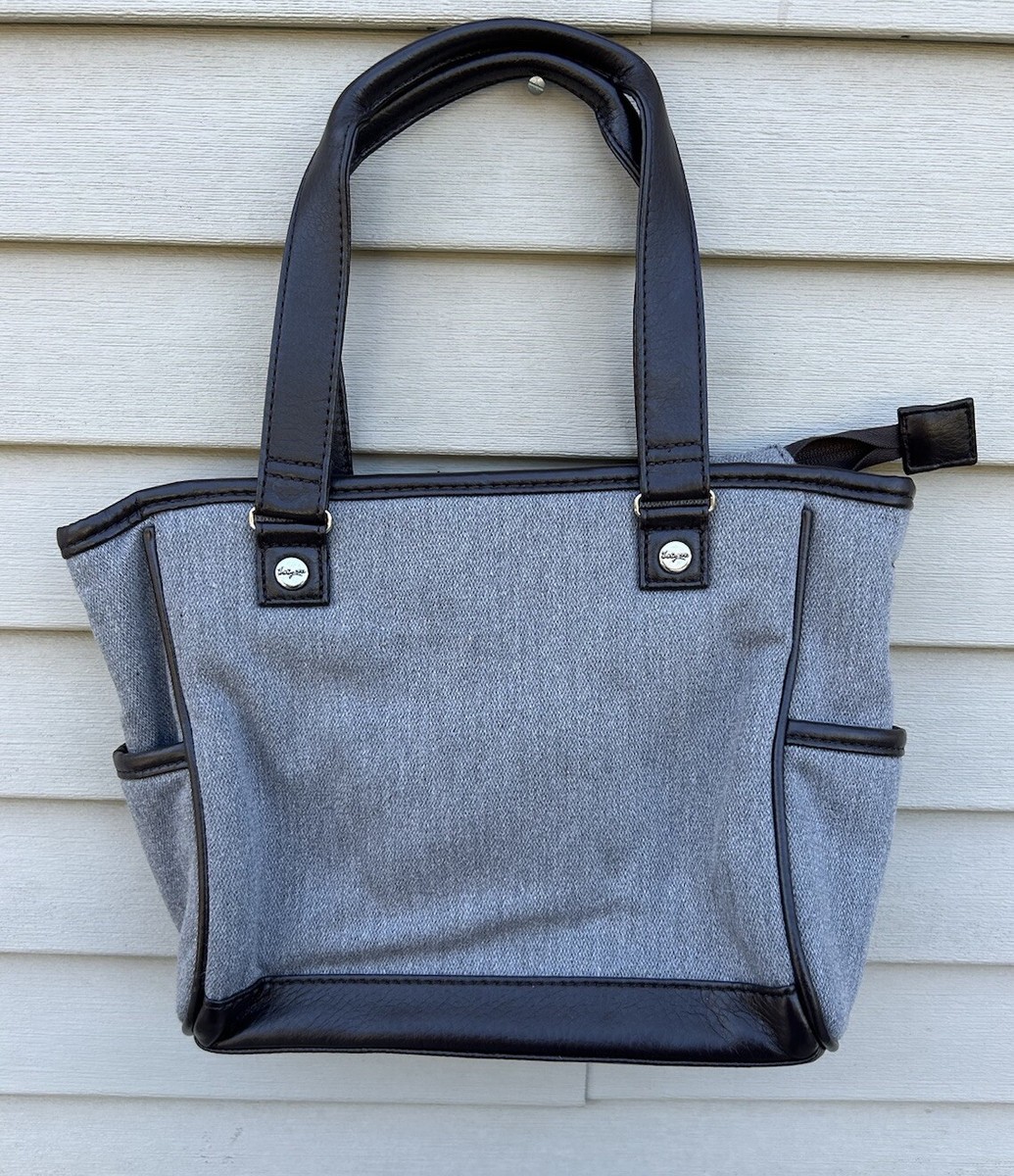 Thirty One Brown Canvas And Faux Leather Crossbody Purse | eBay