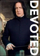 ATA-BOY HARRY POTTER SNAPE DEVOTED MAGNET 2.5” X 3.5” NEW