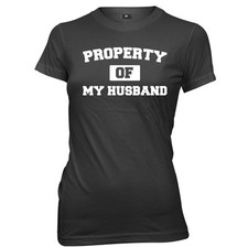 Property Of My Husband Womens Ladies Funny Slogan T-Shirt