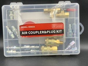 Hromee 18 Piece Air Coupler & Plug Kit 1/4 inch NPT Model Hr4033