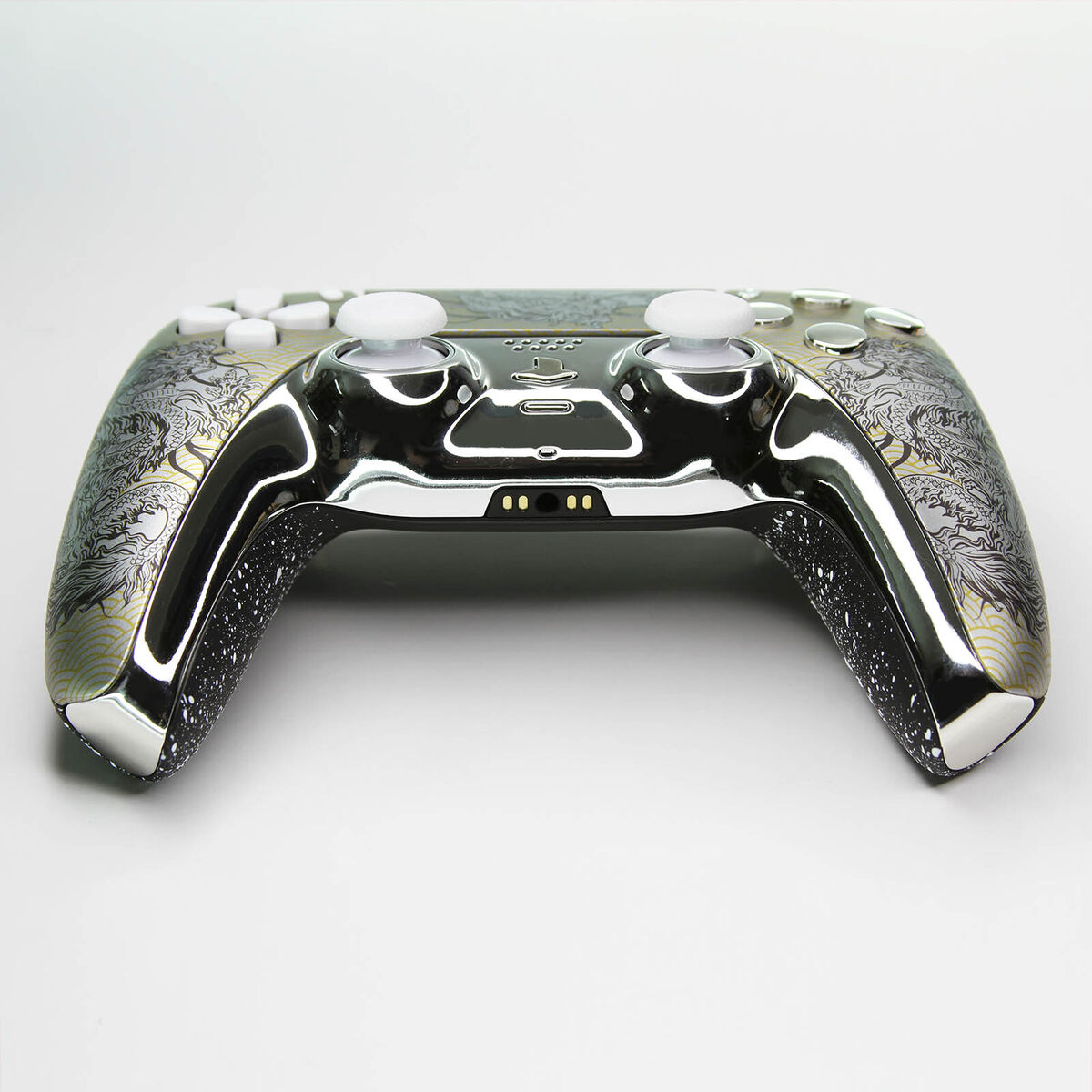 Silver Dragon Killscreen x Sony DualSense PlayStation 5 PS5 Controller  Clicky