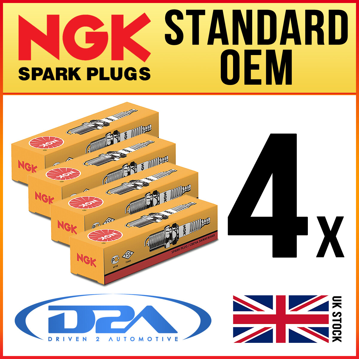 2x NGK DPR6EB-9 3108 Standard Spark Plug - Image 9