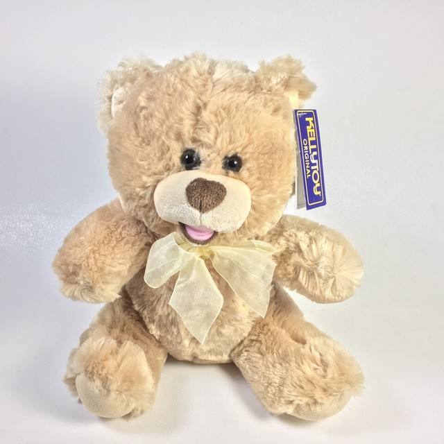 New Soft Smiling Tan Brown Snuggle Teddy Bear Plush by Kellytoy