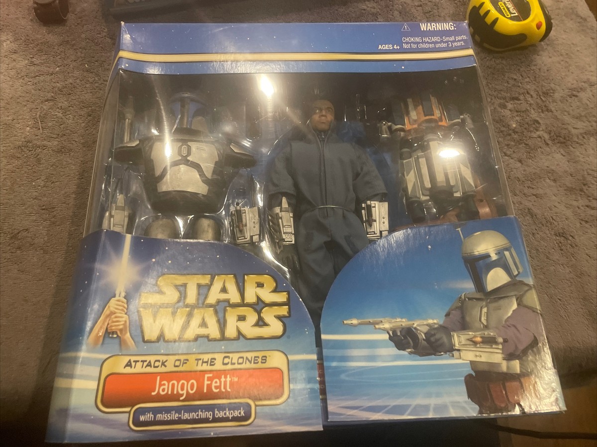 12 inch JANGO FETT FIGURE - ELECTRONIC SOUND FX - ATTACK OF THE CLONES (japan import) by Hasbro [並行輸入品] VTG Jango Fett Deluxe 12