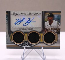 Ke'Bryan Hayes 2023 Topps Museum Signature Swatches Triple Relic Auto /199
