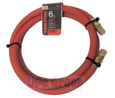 TEKTON 3/8" ID x 6' RUBBER Air Whip Lead In Jumper Hose 250 PSI USA Made 46333