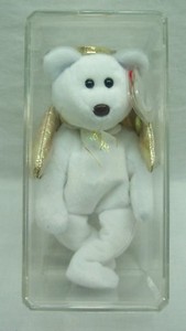 white angel beanie baby