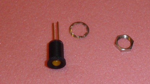 1PC HP JANM19500/52001 IC SINGLE COLOR LED LAMPS YELLOW MIL SPEC HLMP-0480 2-PIN - Picture 1 of 9