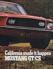 1968 Mustang Gtcssales Brochure-california Special